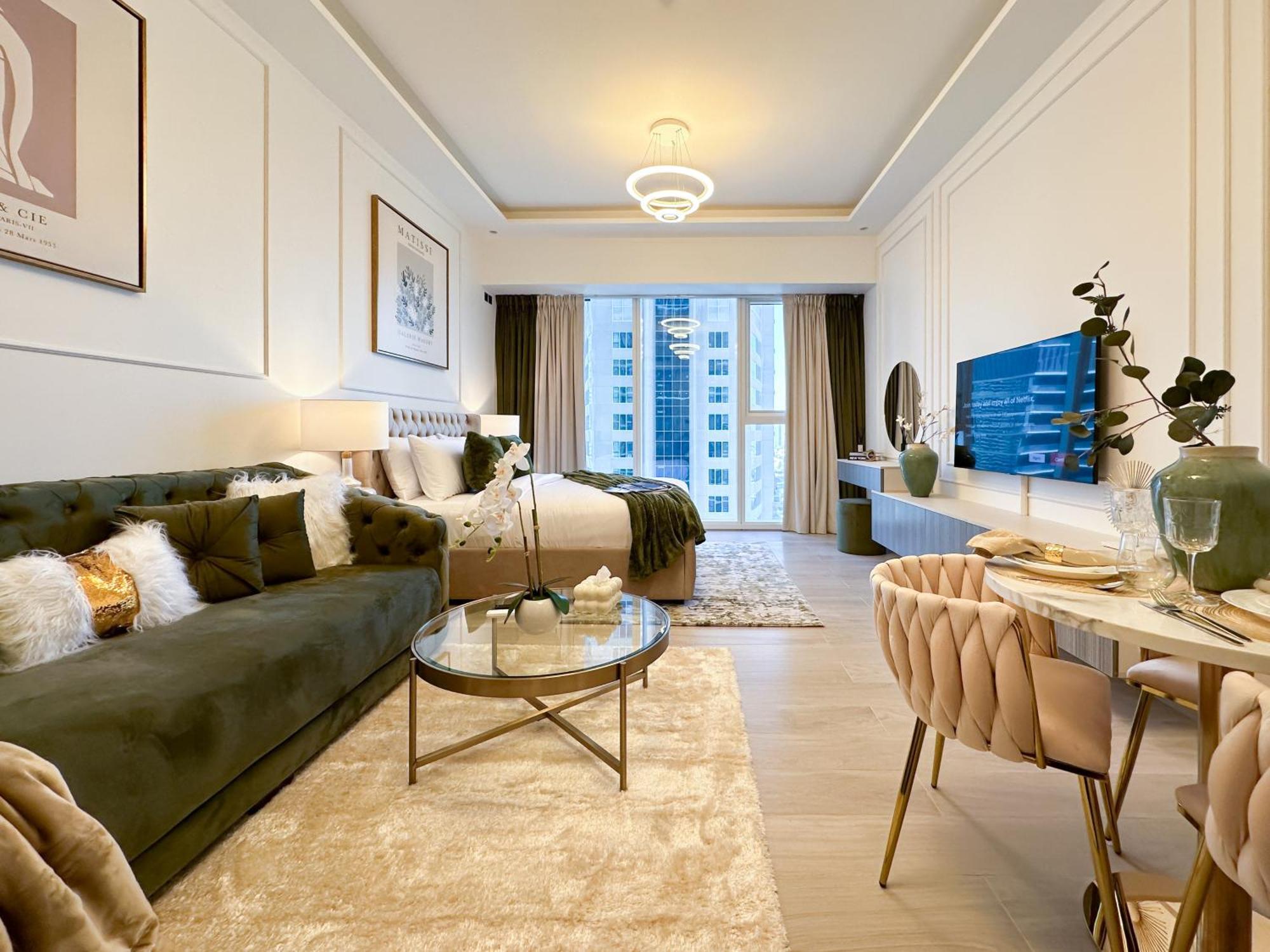 Apartment Trophy Elegant W Premium Facilities & Golf Simulator *